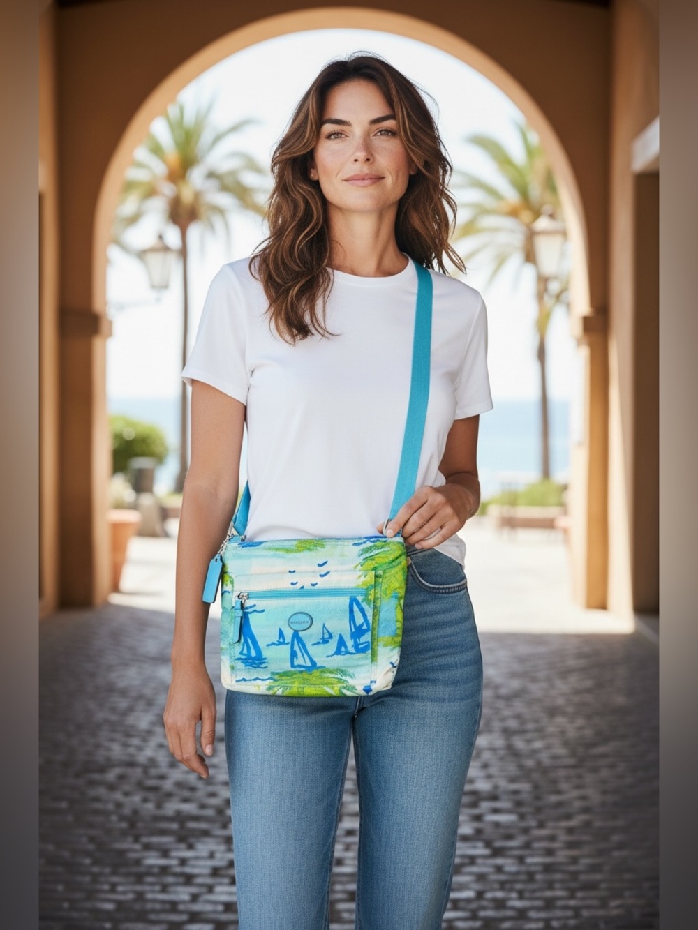 Coach Beach Scene File Bag F30023
 (A710)